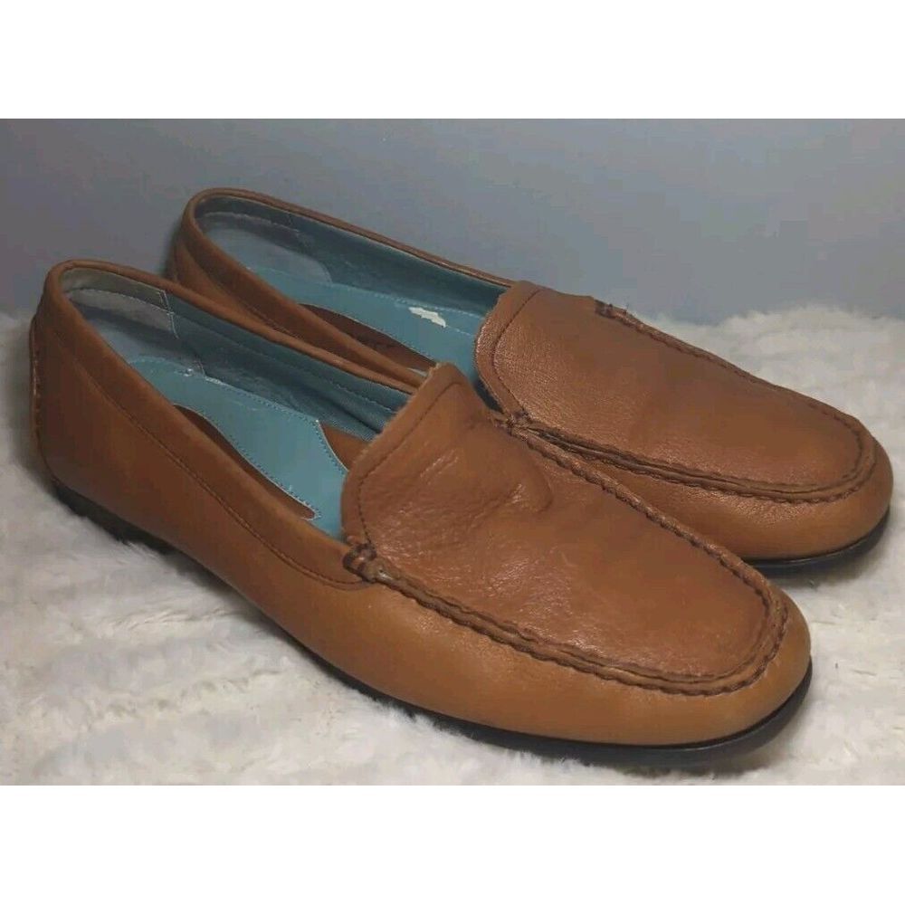 Rockport‎ Ladies Brown Soft Leather Slip On Loafers size 8.5